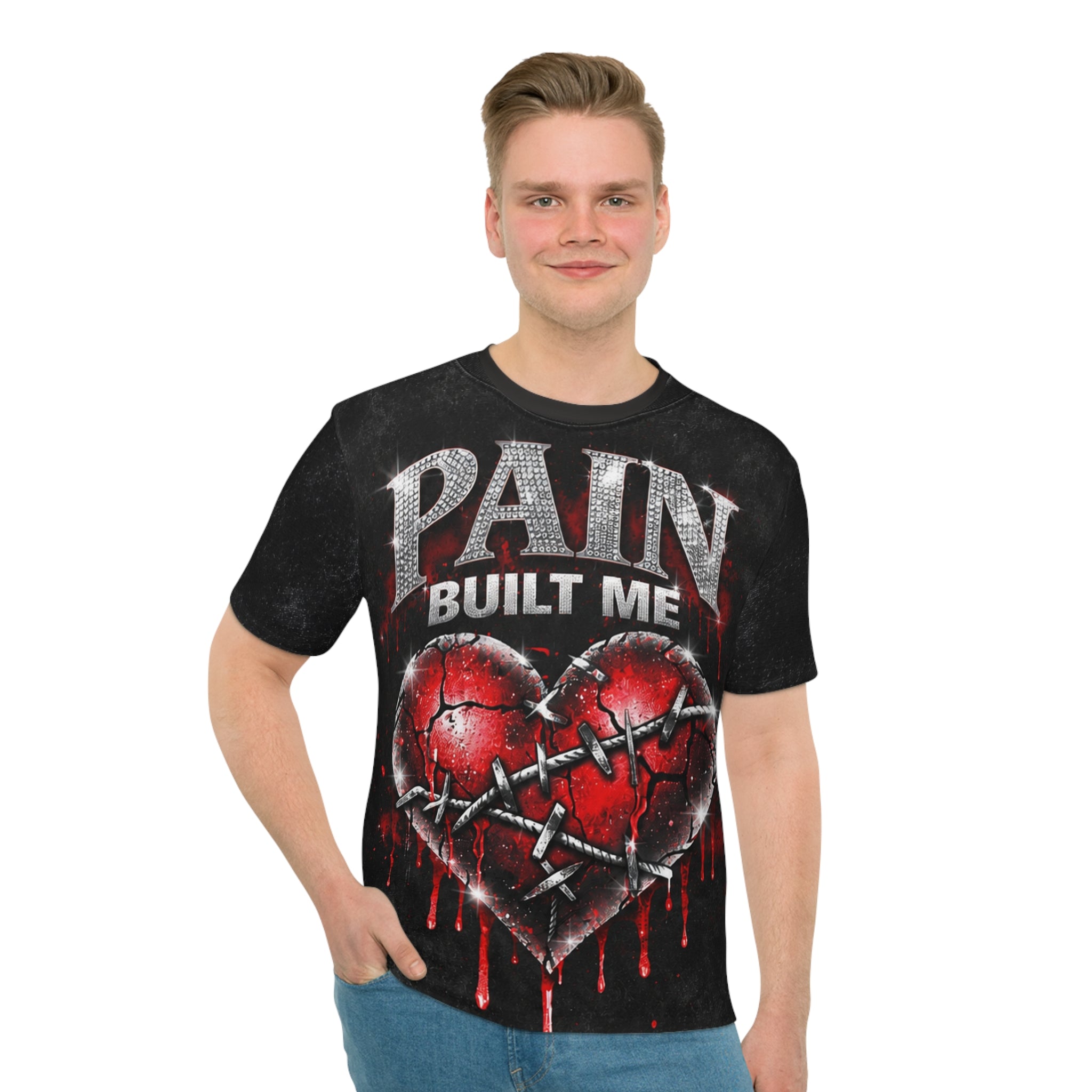 Pain Built Me T-Shirt — Turn Pain Into Power Graphic Tee