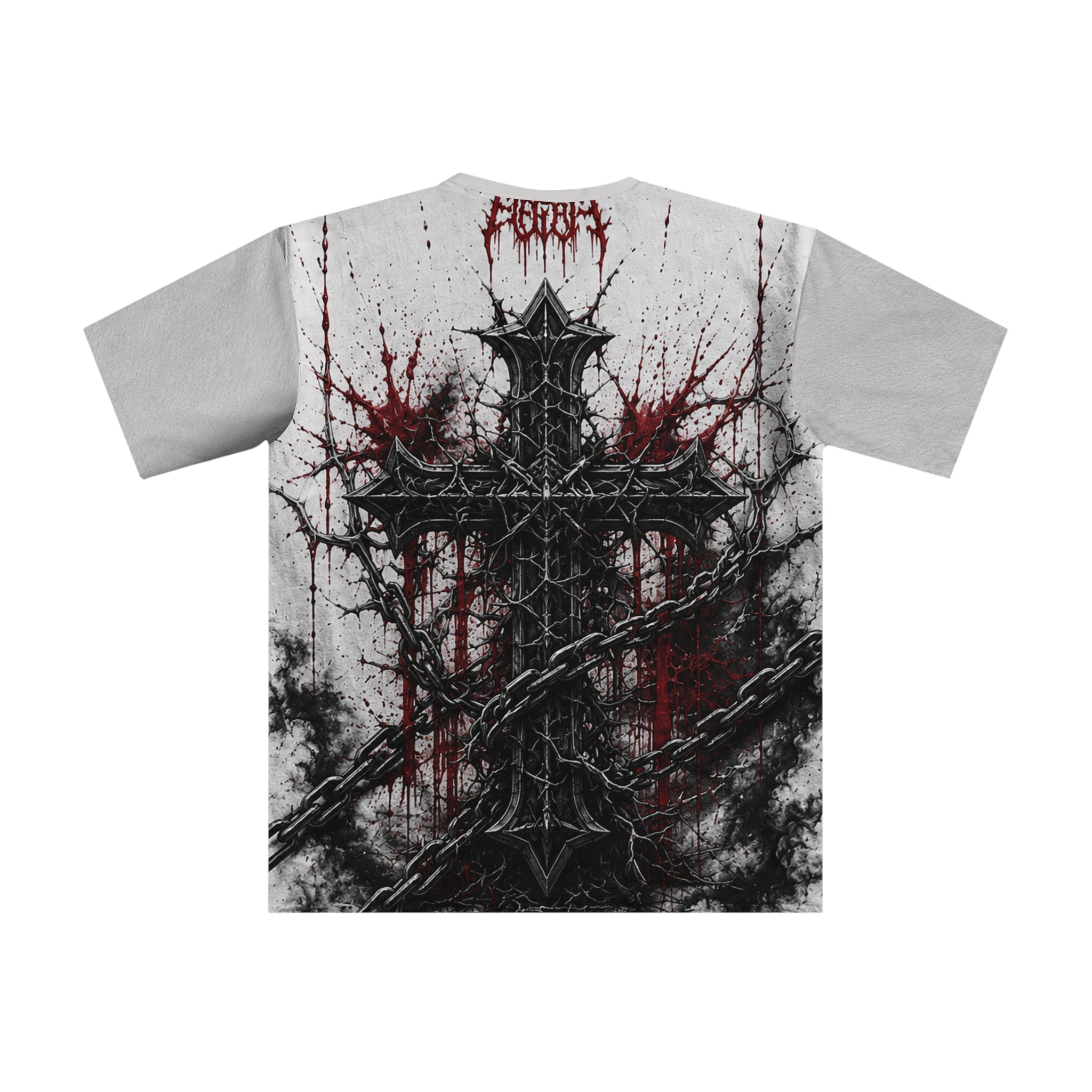 Gothic Cross Graphic T‑Shirt — "Strength Is What We Gain From The Madness We Survive"